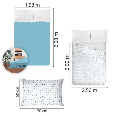 Jogo de Cama King Size 200 Fios Fiori - Heitor (7603)