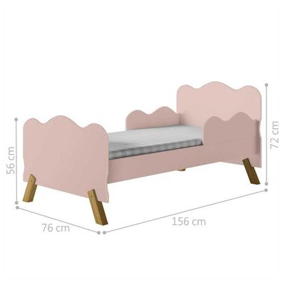 Mini Cama Angel Rosa