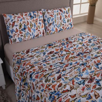 Jogo de Cama Lençol Sonho Bom Queen em Malha 4 Peças - Avelã - 100% Algodão