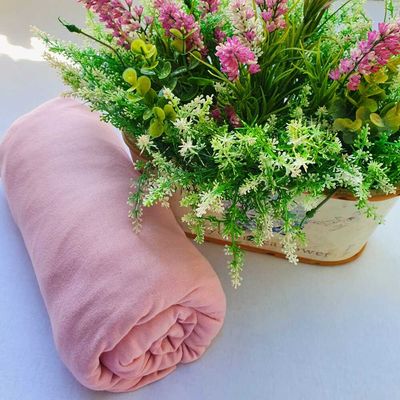 Lençol Avulso Malha 100% Algodão Casal Rosa Linha Trento Camitália 1 peça Casal