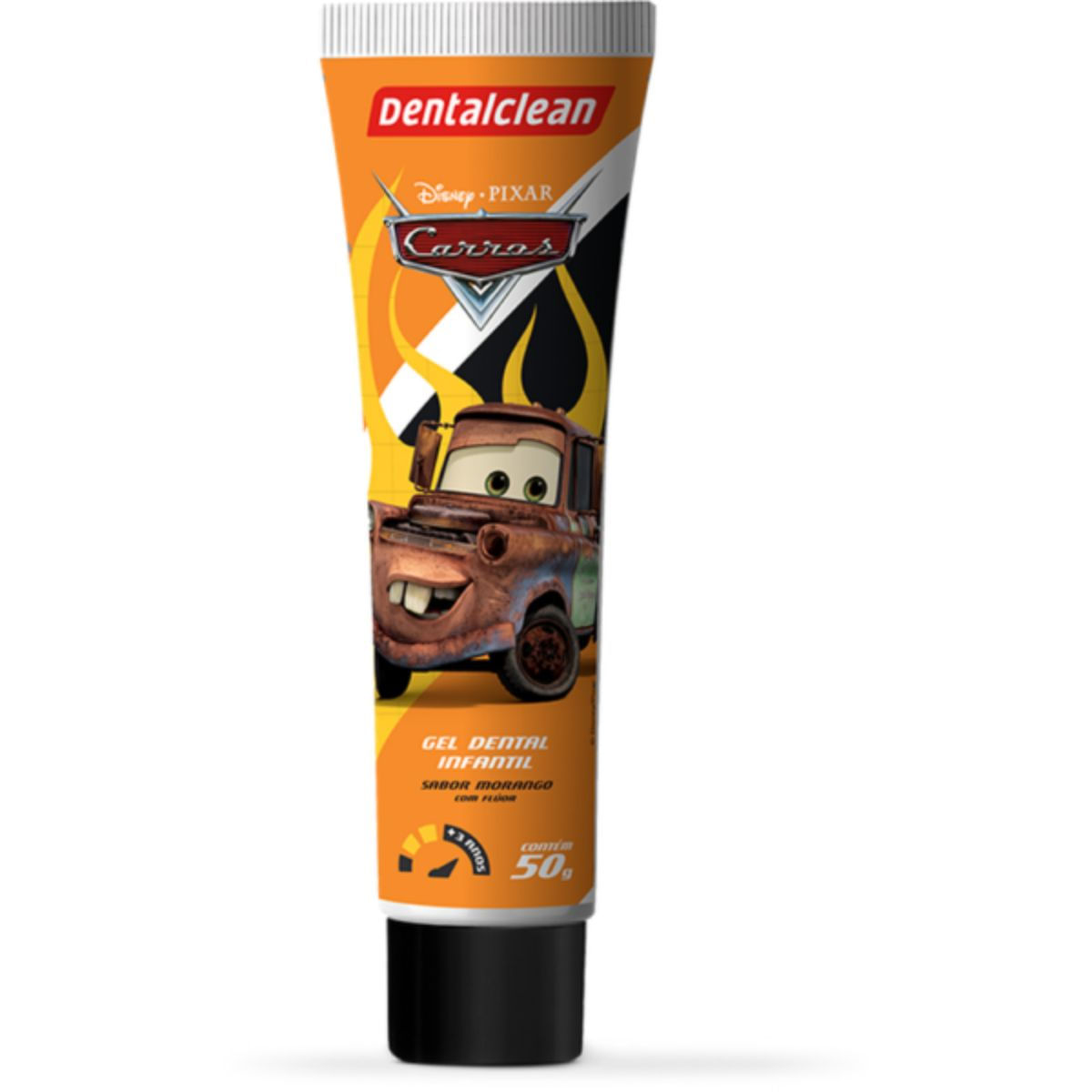 GEL DENTAL INFANTIL CARROS - MORANGO - 50G - DENTALCLEAN