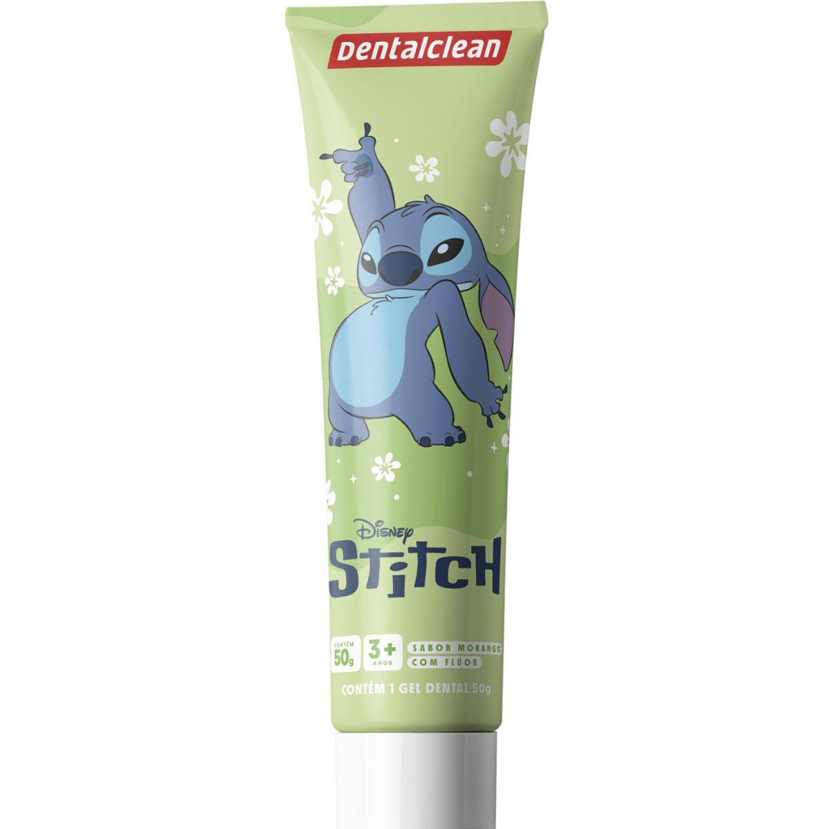 4X GEL DENTAL INFANTIL STITCH SABOR MORANGO 50G -DENTALCLEAN