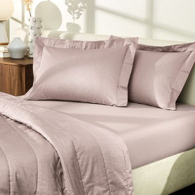 Jogo Cama Casal Altenburg 200 Fios Lux Inspire Rosa