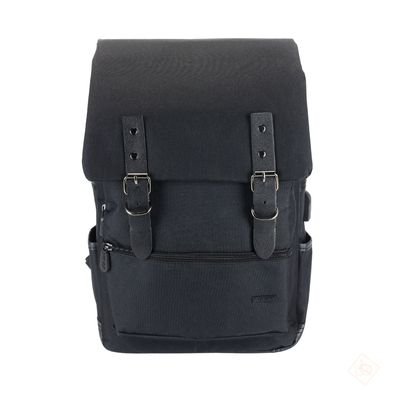 Mochila Para Notebook Até 15,6 Com Porta Usb Preta - Vinik