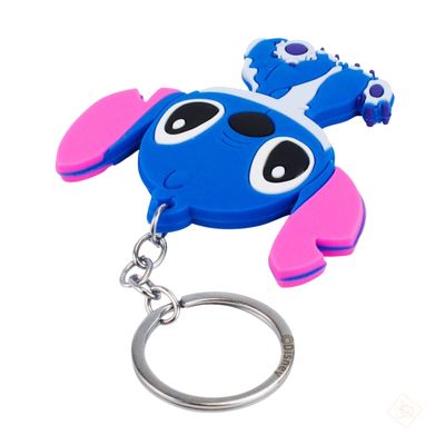Chaveiro Stitch Sentado Silicone - Taimes