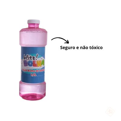 Refil Bolha De Sabão Líquido 1,2L - Etitoys