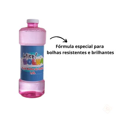Refil Bolha De Sabão Líquido 1,2L - Etitoys