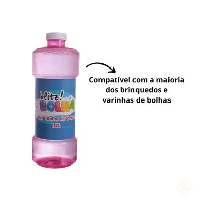 Refil Bolha De Sabão Líquido 1,2L - Etitoys