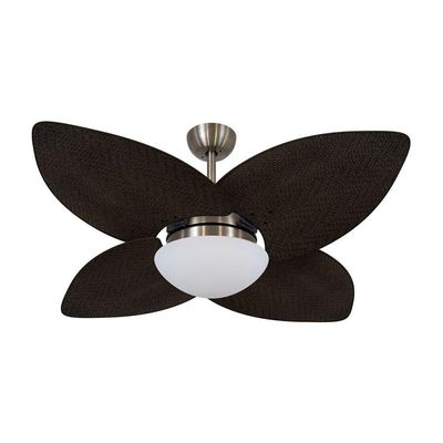 Ventilador De Teto Kovalski Bronze 4 Pás Palmae Tabaco 127V 110V