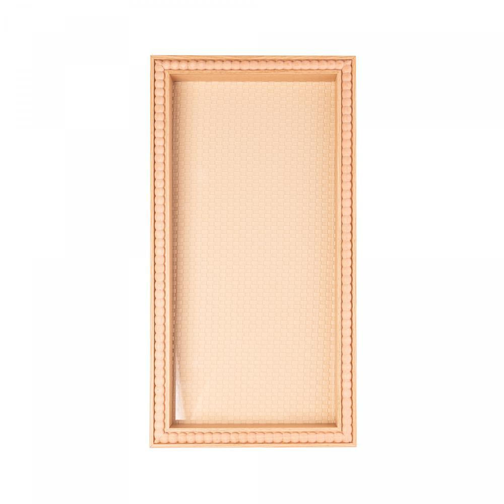 Bandeja de Mdf Balls Natural 42cm x 22cm x 4,5cm - Lyor