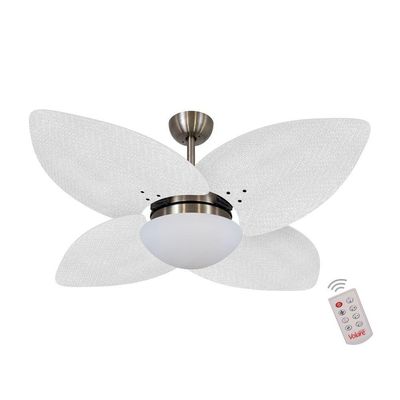 Ventilador De Teto Bronze 4 Pás Palmae Branco 220V 220V