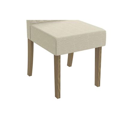 Cadeira Sala De Jantar 2cad129ng Kit 4 Un Nogueira Suede Preto A038