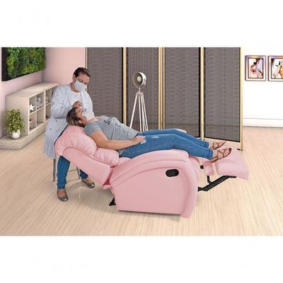 Poltrona Reclinável Imperial Zero Wall Amamentação Com Assento De Elevação Corano Rosa 309