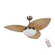 Ventilador De Teto Bronze 3 Pás Rádica Freijó 127V
