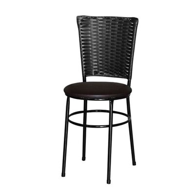 2 Cadeiras Para Cozinha Preta Hawai Preto Cor:marrom