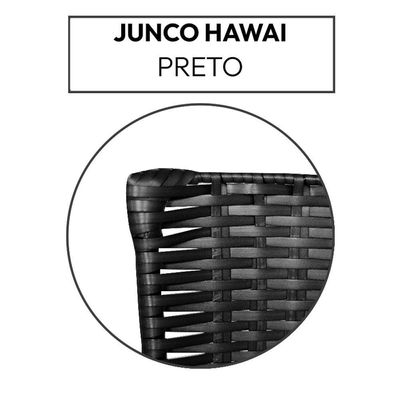 2 Cadeiras Para Cozinha Preta Hawai Preto Cor:marrom