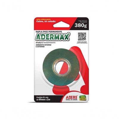 Fita Dupla Face Adermax Acril Xt100/S 09Mmx2M Blister