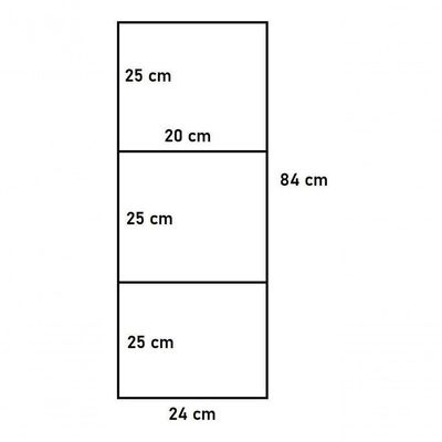 Combo 3 Estantes De Teto Preta 80Cm Em Metal Para Escritório