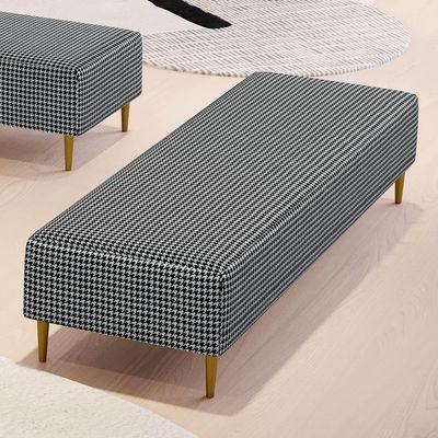 Puff Decorativo Sala De Estar Bali W01 Pés Palito 210x60cm Pied Poule - Lyam Decor