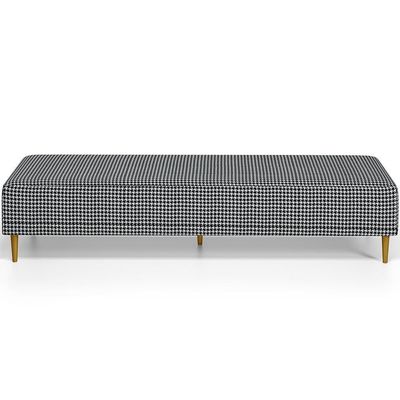 Puff Decorativo Sala De Estar Bali W01 Pés Palito 210x60cm Pied Poule - Lyam Decor