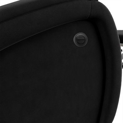 Poltrona Do Papai Sala De Cinema Reclinável Manchester Elétrica Usb Veludo Preto
