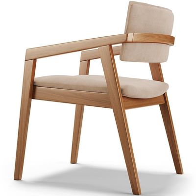 Kit 05 Cadeiras Para Sala De Jantar Estar Living Giorgia B04 Suede Bege - Lyam Decor