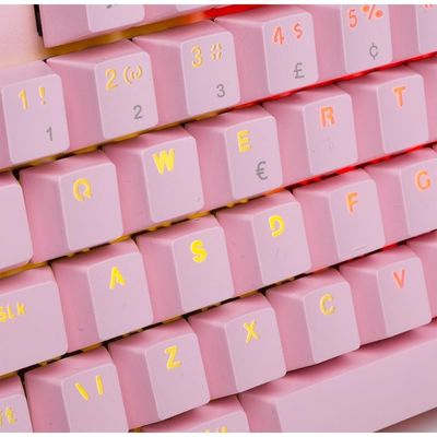 Teclado Mecânico Gamer Dazz Orion Essential Rgb Switch Yh Blue Abnt2 Rosa D62000132