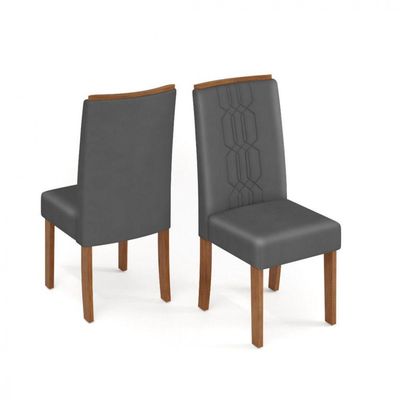 Conjunto De Mesa Dulce Dj 1,20x0,90 Com 4 Cadeiras Zoe Freijo/off White/cinza
