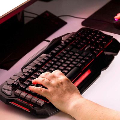 Teclado Gamer Warrior Multilaser Tc222 - Metal Led