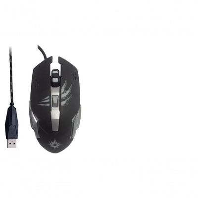 Mouse Gamer Barato 6 Botões 3200 Dpi Com Led Cabo Nylon Usb