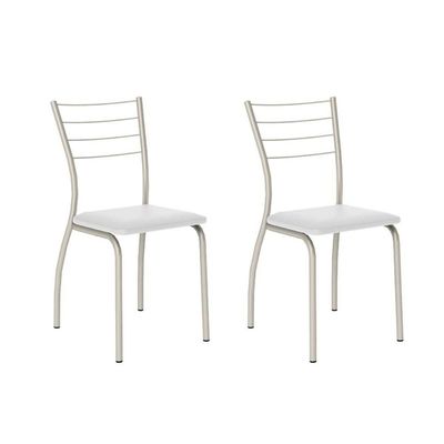 Conjunto Mesa Sala Jantar Multiuso Dobrável E 2 Banquetas 1700 Prata Branco Prata Preto Carraro