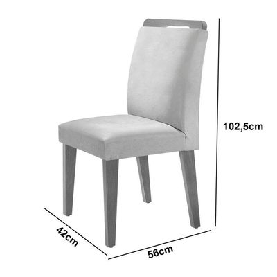 Mesa Evora 120 Mdf Canto Copo E Com 4 Cadeiras Athenas Turim 07-naturalle-naturalle
