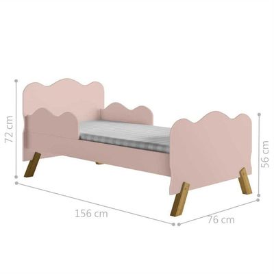 Cama Infantil Nuvenzinha Rosa