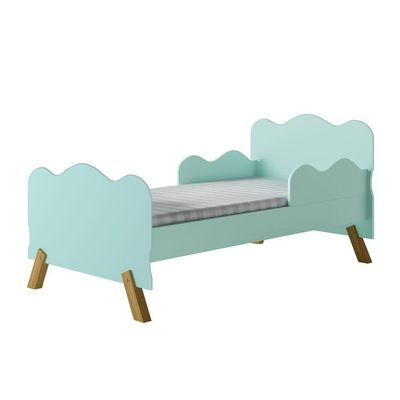 Cama Infantil Angel Menta Com Colchão