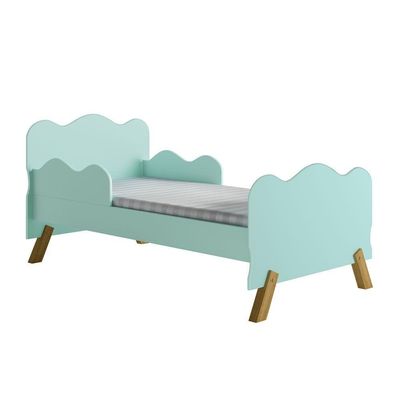 Cama Infantil Nuvenzinha Verde Com Colchão