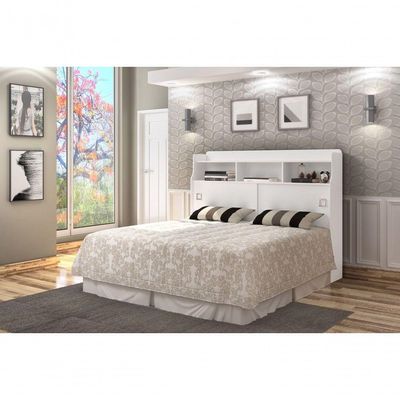 Cabeceira Jessica Box Casal Branco
