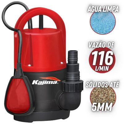 Eletrobomba Submersível Qwl105 Kajima Boia Com Regulagem 220v 220v