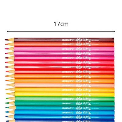 Lapis De Cor No Pote Hello Kitty - 24 Cores - Leo & Leo
