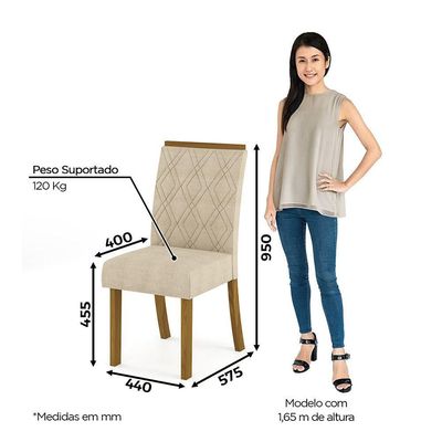 Conjunto Sala De Jantar Tampo Mdf Com Vidro 120cm 4 Cadeiras