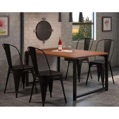 Conjunto 6 Cadeiras Tolix Iron - Design - Preta