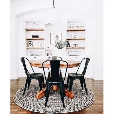 Conjunto 6 Cadeiras Tolix Iron - Design - Preta