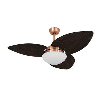 Ventilador De Teto Dormamu Cobre 3 Pás Palmae Tabaco 127v 110V