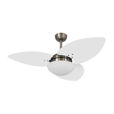 Ventilador De Teto Kovalski Bronze 3 Pás Branco 127V 110V