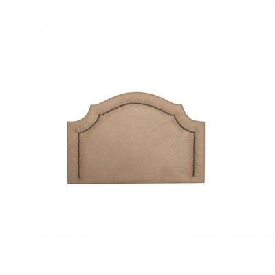 Cabeceira Solteiro Luxo 90X60 Bege Tachas Fumê