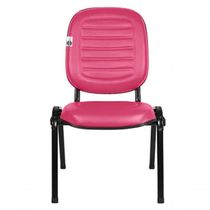 02 Cadeiras Empilhável Para Igrejas Evangélicas Linha Holy Rosa