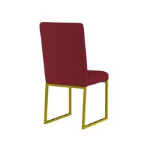 Kit 8 Cadeiras Estofadas Base De Ferro Para Mesa De Jantar Marsala