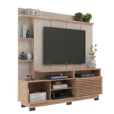 Home Para Tv 65 Polegadas 2portas Ho4200 Carvalho Oak Petra Decibal Carvalho Oak petra