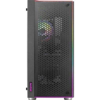 Gabinete Gamer Aerocool Skribble Preto Rgb Lateral Vidro
