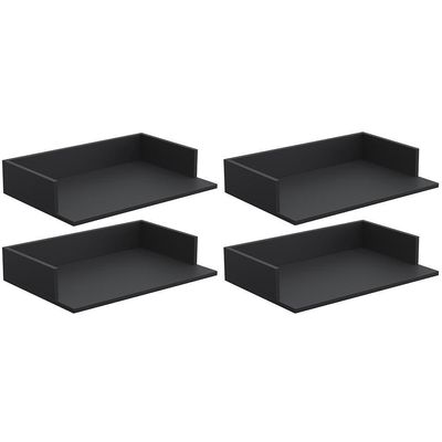 Kit 4 Suportes Suspensos Para Micro-Ondas 60X40cm Preto