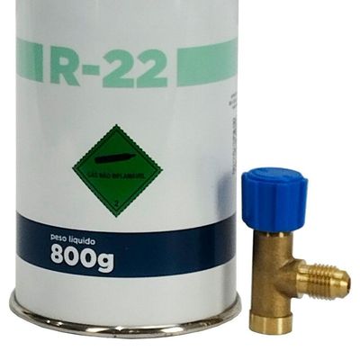 Gás Refrigerante R22 Com Válvula Perfuradora 1 Unidade